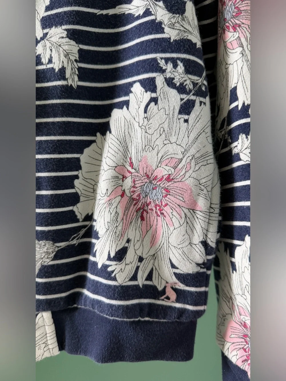 Kid’s Joules Navy Floral Zip Bomber Jacket